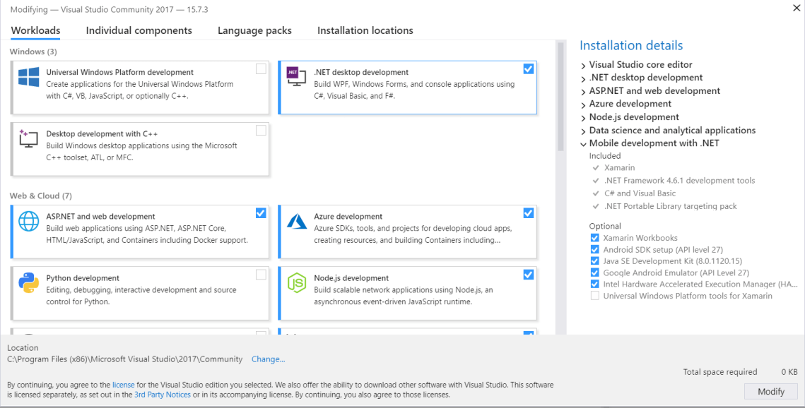 Visual Studio Installer